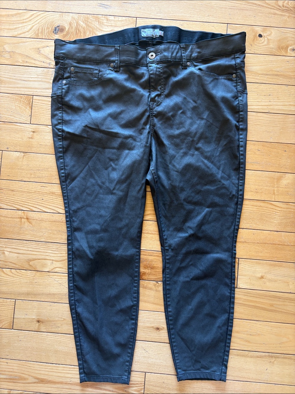 torrid Dark Gray Coated Skinny Jeans